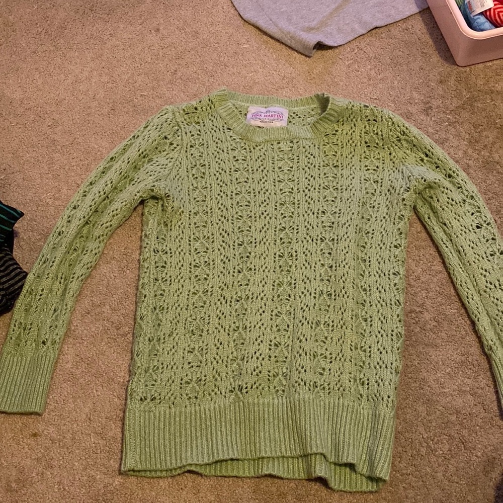 Large knit sweater